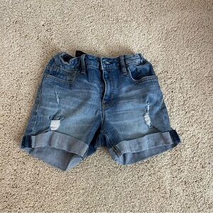 SALE! Gap Kids Girlfriend Short Distressed Jean Shorts. Adjustable. Size: 10.